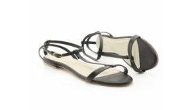 Textured T-Bar Sandals